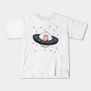 sloth in space Kids T-Shirt